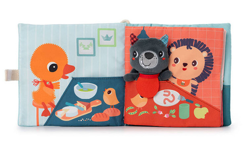 LILLIPUTIENS Activation book with a mini cuddly toy Bon appetit! Wolf Louis 12 m+