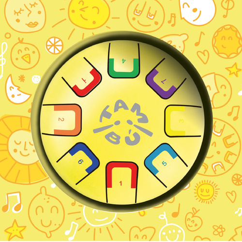 TAMBÚ - Baby Tambú 6" tongue drum, 8 tones, yellow mellow