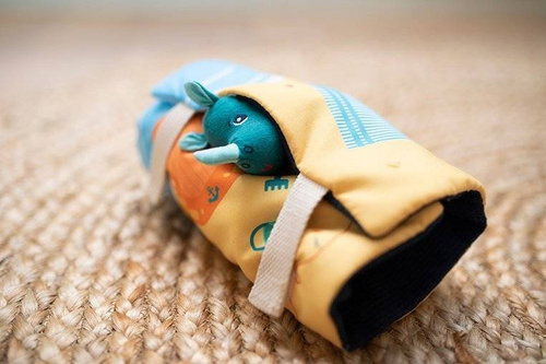 LILLIPUTIENS - Mini - cuddly rhino family with a folding mat Rhino Marius 2 years +