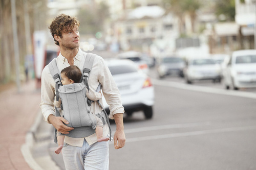 BABYBJORN - Baby Carrier Harmony, Woven, Light grey mélange