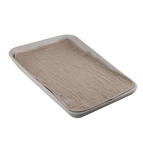 LEANDER - topper for changing mat MATTY™, 2-pack, Cappuccino/Mocca