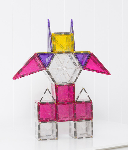 Connetix - Glitter Unicorn Pack - 56 pieces