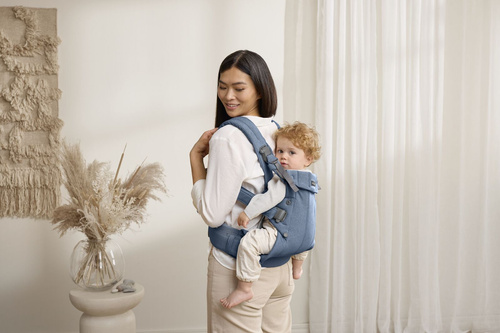 BABYBJORN - Baby Carrier Harmony, Woven, Blue mélange