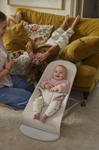 BABYBJÖRN - Bouncer BLISS Woven - Mélange, Light Beige