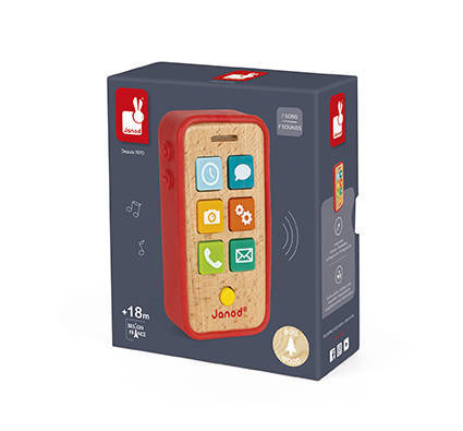 Janod - Wooden telephone with sounds