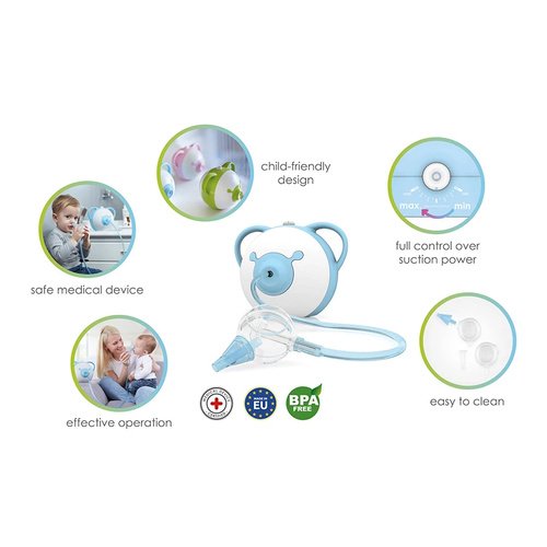 Nosiboo Pro - Electric nasal aspirator - blue