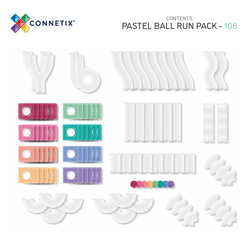 CONNETIX - 106 Piece Pastel Ball Run Pack EU