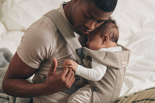 BABYBJÖRN - Baby Carrier MINI 3D Mesh, Grey Beige