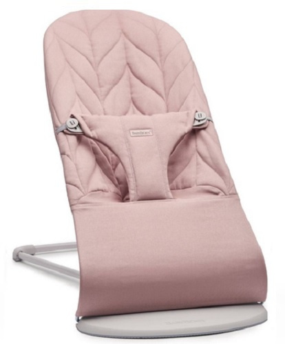 BABYBJÖRN - Bouncer BLISS Woven - Dusty Pink, Petal Quilt