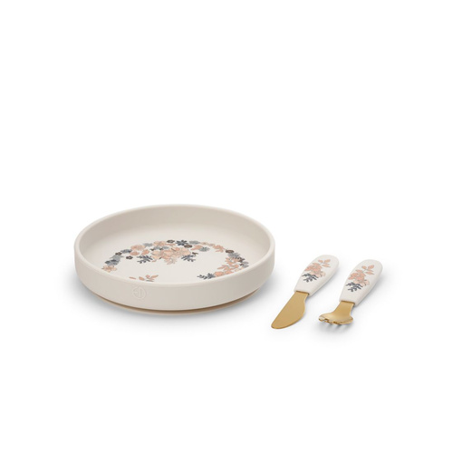 Elodie Details - Silicone Plate Set - Blue Garden