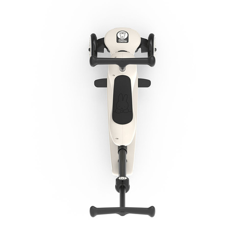 SCOOTANDRIDE - Highwaykick 1 Push and Go 2in1 Ride-on and Scooter with Handle for 1-5 Years, Miffy Ash