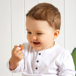 Janod - Drewniany traktor do ciągnięcia Farma 12 m+