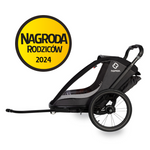 Hamax - Bike trailer for kids COCOON , double- Grey/black