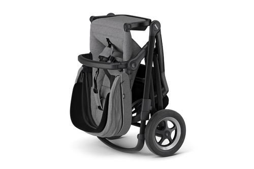 Thule Sleek + Bassinet + Main Seat - Grey Melange on Black