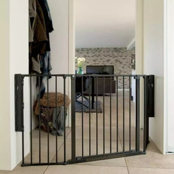 DogSpace - Max M Multi Expandable Dog Gate, Black (90-146cm)