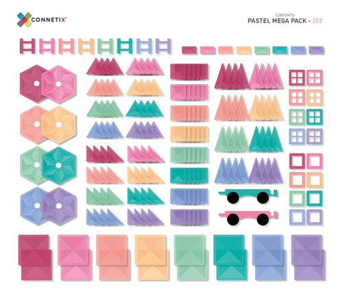 CONNETIX - 202 pc Pastel Mega Pack