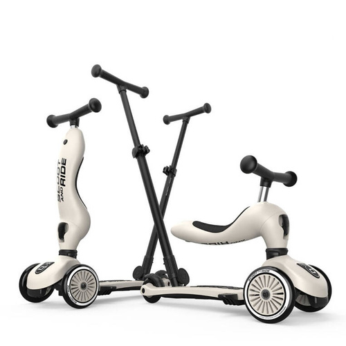 SCOOTANDRIDE - Highwaykick Push and Go 2in1 Ride and scooter 1-5 years Ash