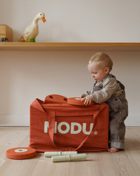 MODU - Travel bag - Burnt Orange / Dusty Green