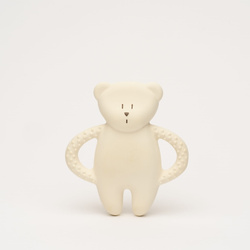 MOONIE - natural rubber bear teether, polar