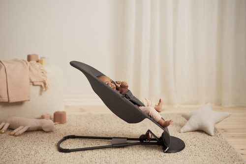 BABYBJÖRN - Bouncer Balance Soft Woven/Jersey Tri Fabric, Dark Grey