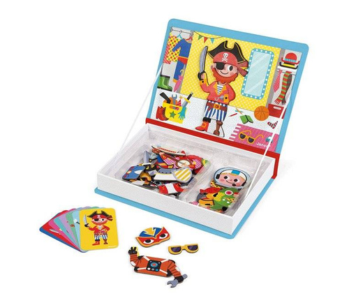 Janod - Magnetic puzzle. Costumes Boy Magnetibook collection 2018