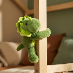 DOUDOU – Podcoll dinosaur plush slap bracelet, Histoire d'Ours, dark green