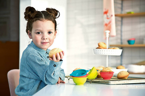 LILLIPUTIENS - Silicone baking molds 6 pcs. Little cook, forest, 4+