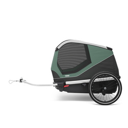 Bicycle trailer for a dog - Thule Bexey L up to 45 kg - Haze green