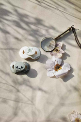 ELODIE DETAILS - silicone pacifier 3m+, Forest Mouse Max