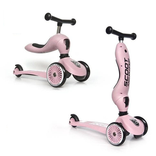 SCOOTANDRIDE - Highwaykick 2in1 Ride and scooter 1-5 years Rose
