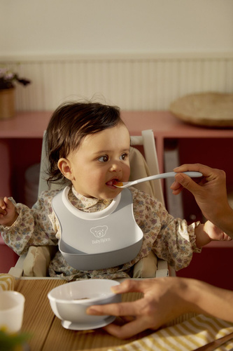 BABYBJORN - Dinnerware Set, 8 pcs - Light Grey