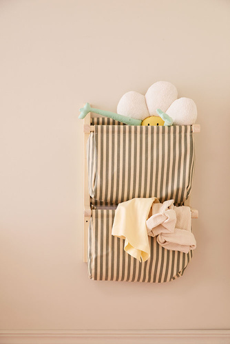 KID'S CONCEPT - wall storage textile stripe, green