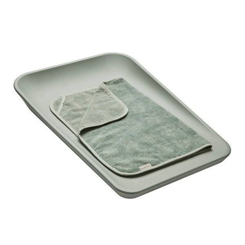 LEANDER - topper for changing mat, sage green