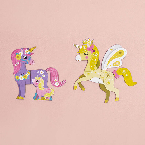 Janod - Magnetic puzzle Unicorn Magnetibook 3-8 years