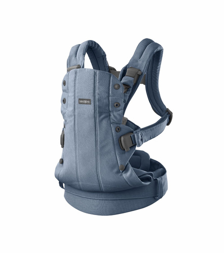 BABYBJORN - Baby Carrier Harmony, Woven, Blue mélange
