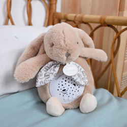 DOUDOU - musical projector night light Lapin Doudou Projection, Doudou et Compagnie, 19 cm, sandy beige