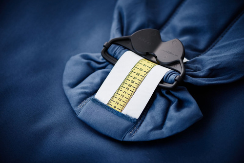 BABYBJÖRN - Baby Carrier MINI Woven, BABYBJORN MINI Woven – nosidełko, Vintage Indigo