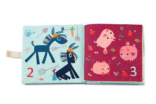 LILLIPUTIENS - Soft book for learning to count 1, 2, 3 ... 18 m +