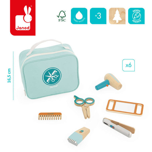 Janod - Hairdresser set with accessories 3+