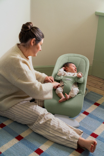 BABYBJÖRN - bouncer BEGIN WOVEN, Soft Green