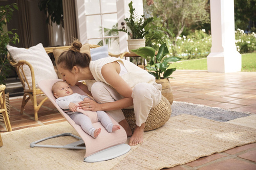 BABYBJÖRN - Bouncer BLISS Woven - Light pink mélange