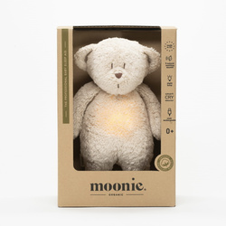 MOONIE 2.0 - organic Bear with light and sound, cappuccino