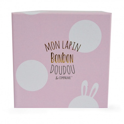 DOUDOU - Bonbon plush rabbit Doudou et Compagnie, 16 cm, pink