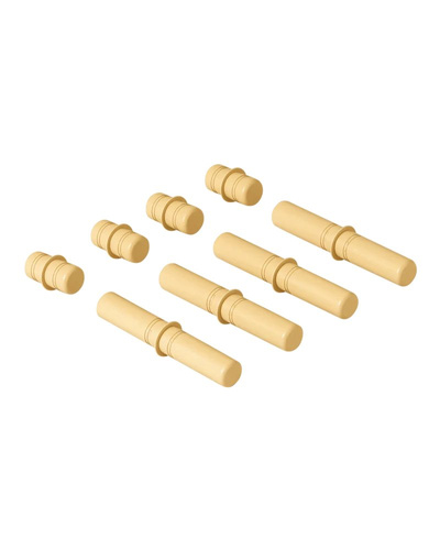 MODU - 8 connector pegs, honey yellow