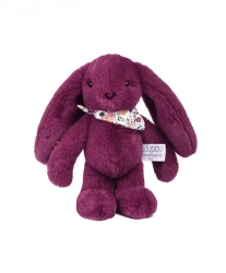 DOUDOU – Lapin Fleurette plush rabbit by Doudou et Compagnie, 25 cm, plum