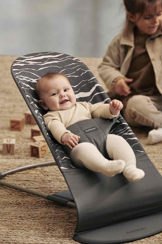 BABYBJÖRN - Bouncer Bliss, Anthracite/Landscape Print, Cotton