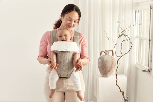 BABYBJÖRN - Baby Carrier MINI 3D Mesh, Grey Beige