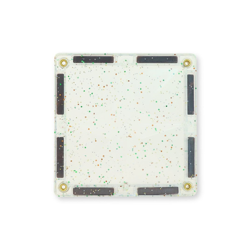 Cleverclixx - Glitter Tiles Pack Transparent / Pink - 16 pieces