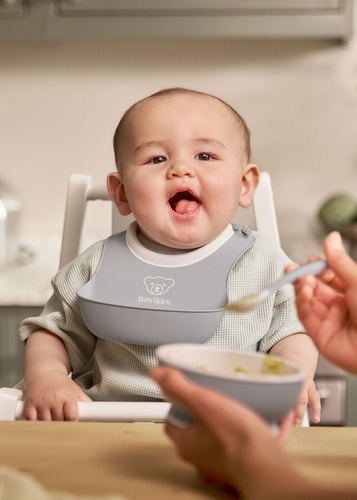 BABYBJORN - Dinnerware Set, 8 pcs - Light Grey