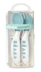  Beaba - Plastic cutlery in a case blue